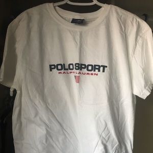 White polo sport tee